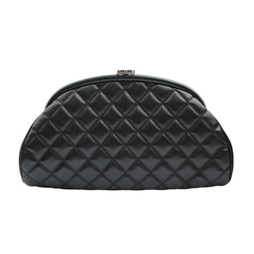 CHANEL Black Quilted Lambskin Clutch Bag 158474961 [P]