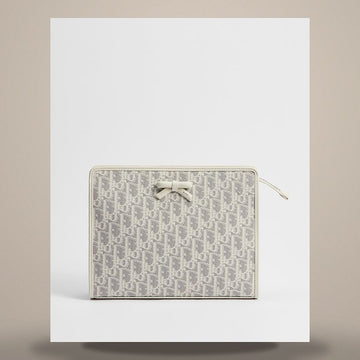 Dior Pouch Latte & Grey Oblique Jacquard 158476453 [P]