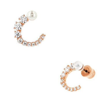 Swarovski Matrix Pearl Hoop Earrings 111093457 [P]