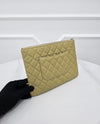 CHANEL Klassische Caviar Olive Medium Clutch A82545 158477119 [P]