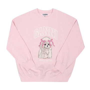 Ganni Isolated Poodle Logo Women's Sweatshirt 151506745 [P]