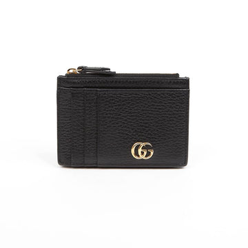 GUCCI Leder GG Marmont Kartenetui Geldbörse Schwarz 158378335 [P]