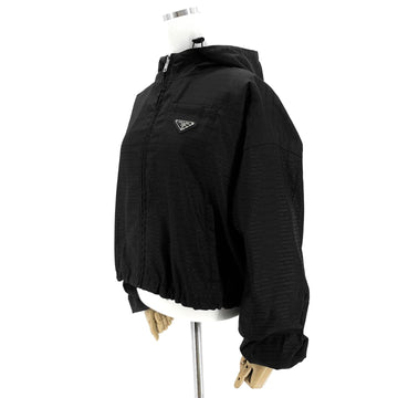 Moncler Prada Re-Nylon Jacquard Cropped Hooded Jacket 158478139 [P]