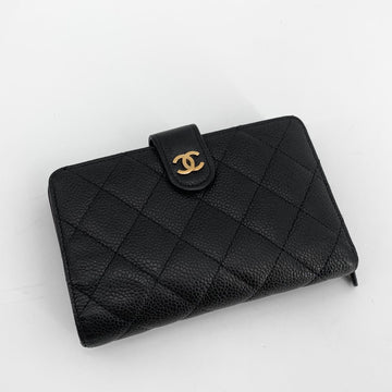 CHANEL Kaviar Gold Diary Geldbörse 158478312 [P]