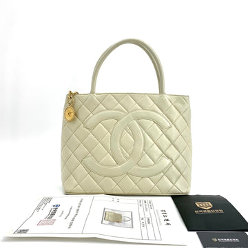 CHANEL Caviar Medallion Coin Bag Tote Bag 158479214 [P]