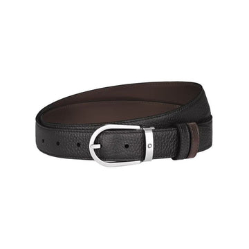 MONTBLANC リバーシブルベルト グレイン ブラック/ブラウン 153850559 [P]