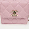 CHANEL Trendy CC Mini Lambskin Vanity Crossbody Bag Pink 158314340 [P]