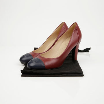 CHANEL CC Logo Pumps High Heels 39 158376317 [P]