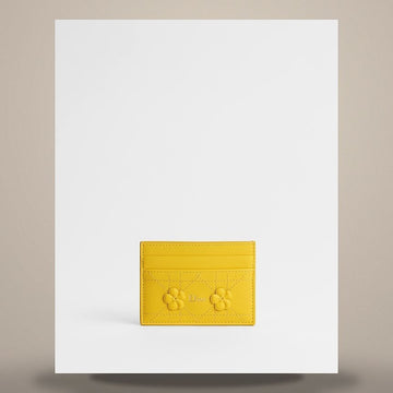 DIOR Kartenetui Freesia Buttercup Stickerei Kanage Lammleder 158480530 [P]