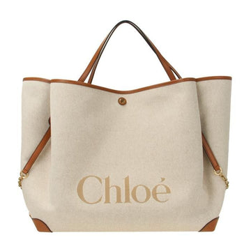 Chloe Canvas Clover Large Shoulder Bag 158480572 [P]