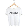 CELINE Damen Logo T-Shirt mit Kurzarm 158480646 [P]