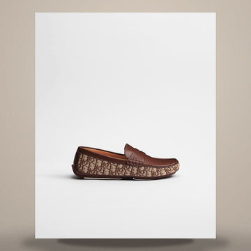 Dior Lodi Loafer Brown Smooth Calfskin & Brown Oblique Jacquard 3LO209ADM_H136 158480761 [P]