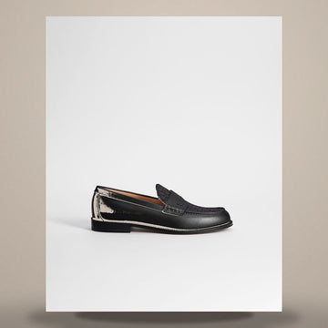 DIOR Granville Loafer aus schwarzem Glattleder und schwarzem Oblique Jacquard 3LO146ZAQ_H969 158480775 [P]