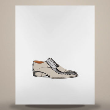 DIOR Zeitlose Oxford-Schuhe Grau & Schwarz Oblique Gradient Patina Kalbsleder 3DE333ZTJ_H900 158481668 [P]