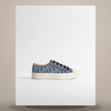 DIOR Riviera Work and Sneakers Blau Schwamm-Effekt Oblique Denim KCK555SOF_S79B 158481702 [P]