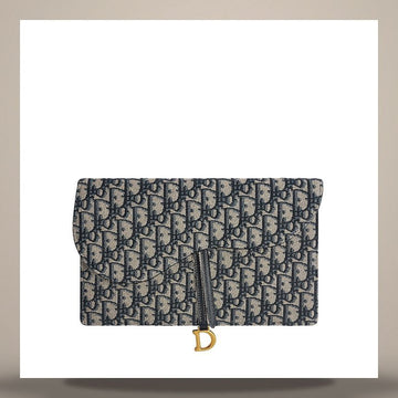 Dior Saddle Pouch Blue Oblique Jacquard 158481712 [P]