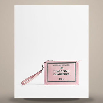 Dior A5 Triangle Pouch Pink & Green Book Cover Embroidery 158481719 [P]