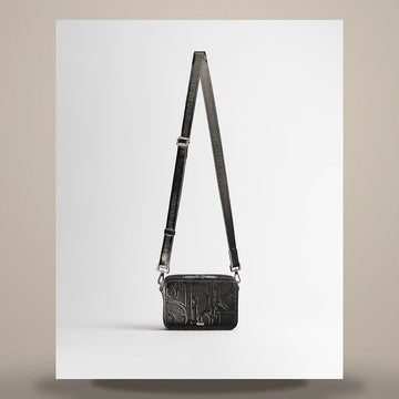 Dior Zipper Pouch Black Gravity Leather 158481727 [P]