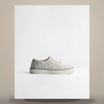 Dior Saltwind Sneakers White & Grey Oblique Embroidery Cotton KCK528OLF_S47W 158481751 [P]