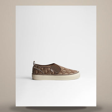 DIOR スリップオンスニーカー ブラウン オブリークジャカード 3SN359ZSA_H136 158481796 [P]