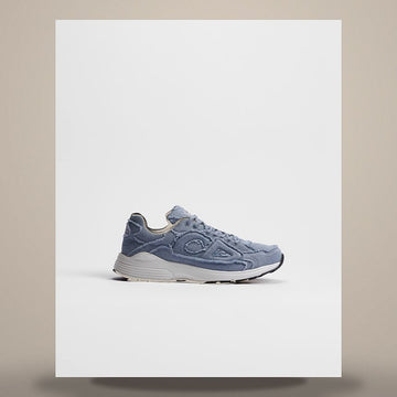 DIOR B30 Countdown Sneakers Blau Fransen Denim-Effekt Waschung Canvas 3SN279AFE_H518 158481804 [P]