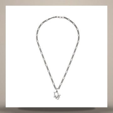 Dior Charm Chain Link Necklace Silver N3798HOMST_D990 158481848 [P]