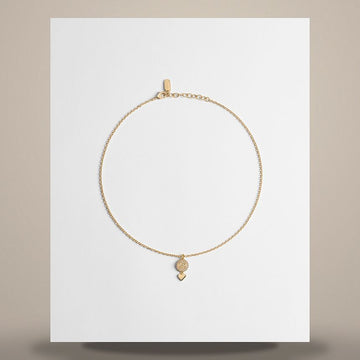 Dior CD Disco Necklace Gold Finish Metal & Crystal 158481872 [P]