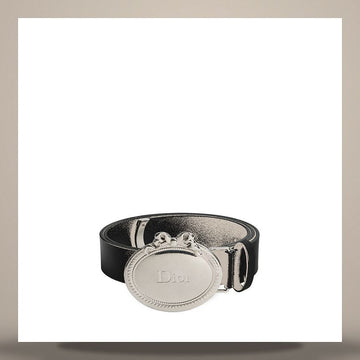 DIOR Médallion Gürtel Schwarz Kalbsleder 30mm 158482015 [P]