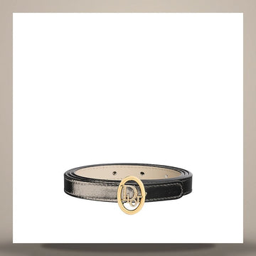 Dior Reversible Belt Black & Cream Smooth Calfskin 15mm 158482076 [P]