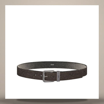 Dior Belt Brown Gravity Vintage Leather 35mm 158482080 [P]
