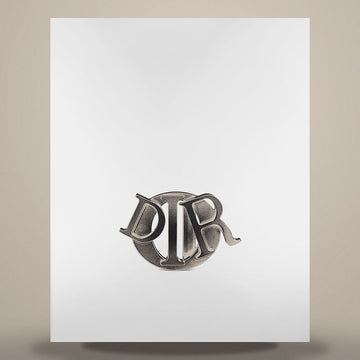 DIOR Charm Gürtel Schnalle Schwarz Matt Lackiert Finish Messing 35mm 158482081 [P]