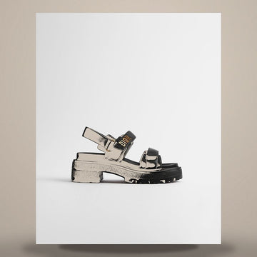 LOUIS VUITTON Dioract Plattform Sandalen aus schwarzem Leder KCO016LAB_S900 158482101 [P]