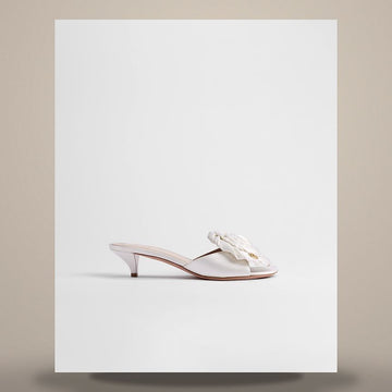 Dior Aurora Heel Sandals White Satin KDO618SAT_S10W 158482306 [P]
