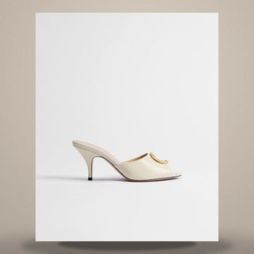 DIOR Initial Heel Slide in Weißem Lammleder KDO675LAB_S03W 158482255 [P]