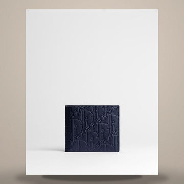 DIOR Bifold-Geldbörse in Navy Blau aus Gravité-Leder 2ESBH027GLF_H523 158482466 [P]