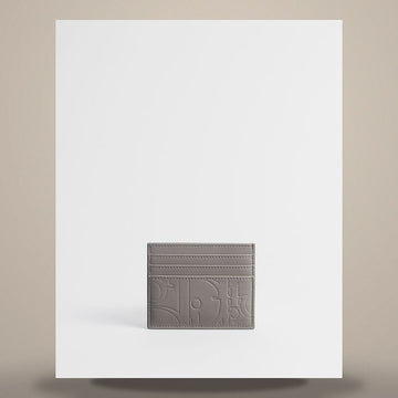 DIOR Kartenetui Trianon Grigio Glattes Leder 158482468 [P]