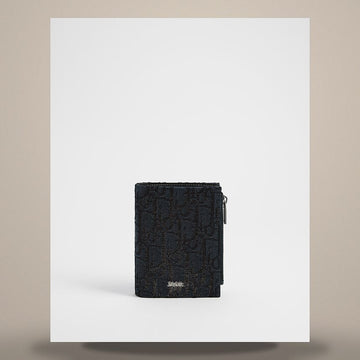DIOR Geldbörse Schwarz Oblique Jacquard 158482485 [P]