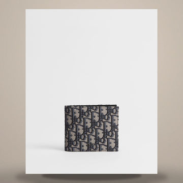 Dior Beige & Black Oblique Jacquard Wallet 2OBBH027YSE_H05E 158482493 [P]