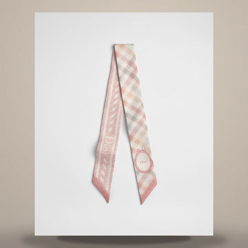 Dior Bichimi Scarf Pink Multi Color Silk Twill 158482615 [P]