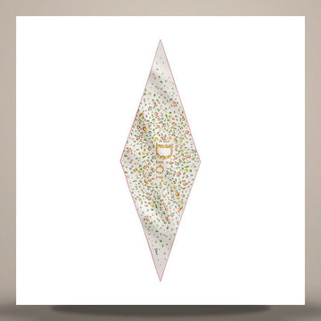 DIOR Daisy Garden Diamantenschal Ecru Mehrfarbig Seidentwill 158482620 [P]