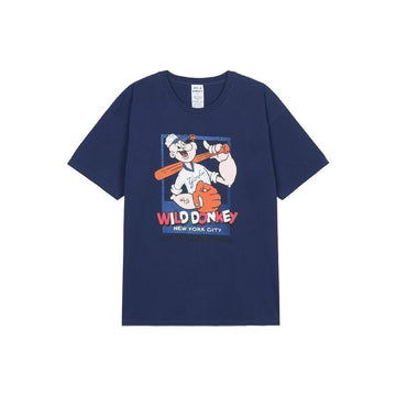 WILD DONKEY NEVER GIVE UP T-shirt Navy 152890927 [P]