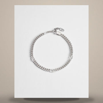 Dior Slim Chain Link Bracelet Silver B3205HOMST_D990 158482772 [P]