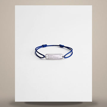 DIOR Link Armband in Marineblau und mit silberner Messingoberfläche 158482796 [P]