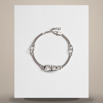 DIOR CD Icon Slim Chain Link Bracelet mit Silber-Finish 158482819 [P]