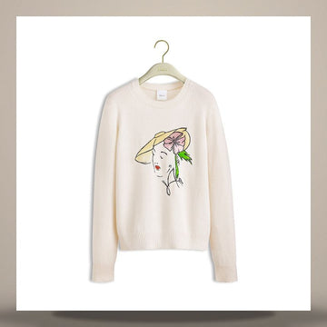 Dior Riviera Sweater Ecru Cashmere Knit 644S30B1905_X0860 158482957 [P]
