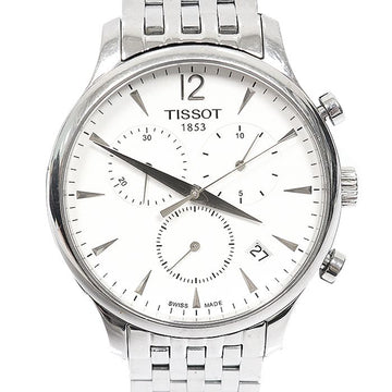 TISSOT T063.617.11.037.00 42MM スチール クォーツ トラディション クロノ メンズ 時計 158484769 [P]