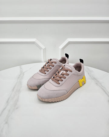 Hermes Leather Bouncing Rose Poussin Sneakers 39 158485031 [P]