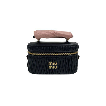 MIU MIU Nappa Matelassé Handtasche Vanity Tote Schultertasche 158485597 [P]
