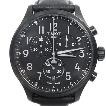 TISSOT Chronographe XL 45MM Schwarz Stahl Quarz Herrenarmbanduhr 158486230 [P]
