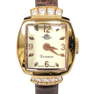 ROSEMONT 16MM Roségold Edelstahl Quarz Damenarmbanduhr 158486271 [P]